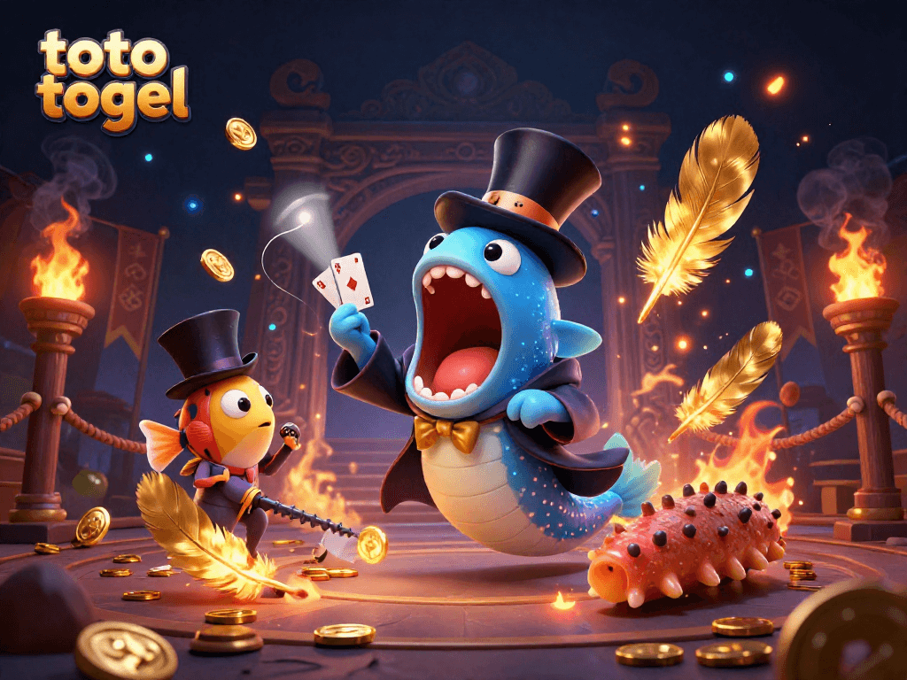 Engage with the thrilling world of toto togel through an exciting 3D illustration of magical sea creatures in a casino!