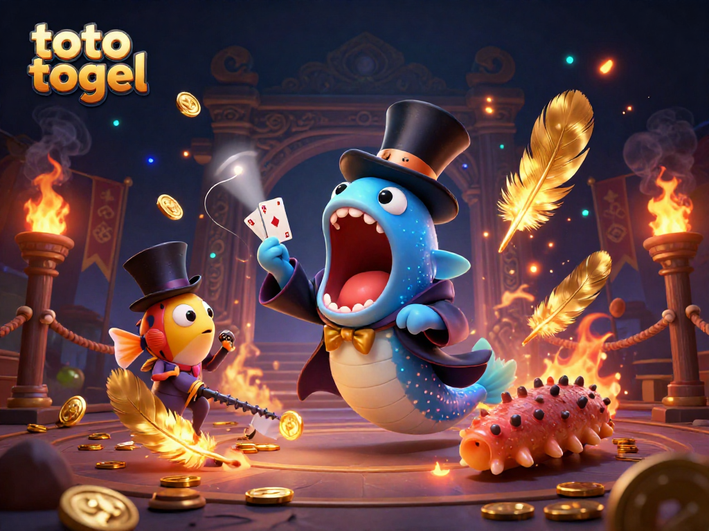 Engage with the thrilling world of toto togel through an exciting 3D illustration of magical sea creatures in a casino!
