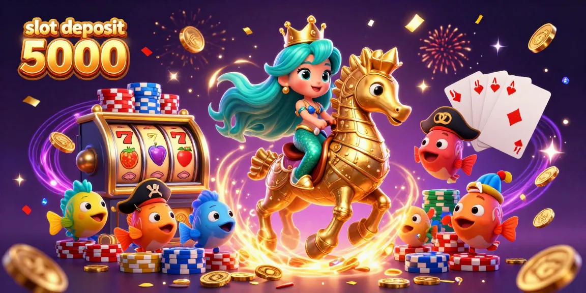 Engage with the vibrant slot deposit 5000 world featuring captivating mermaids and gold coins.