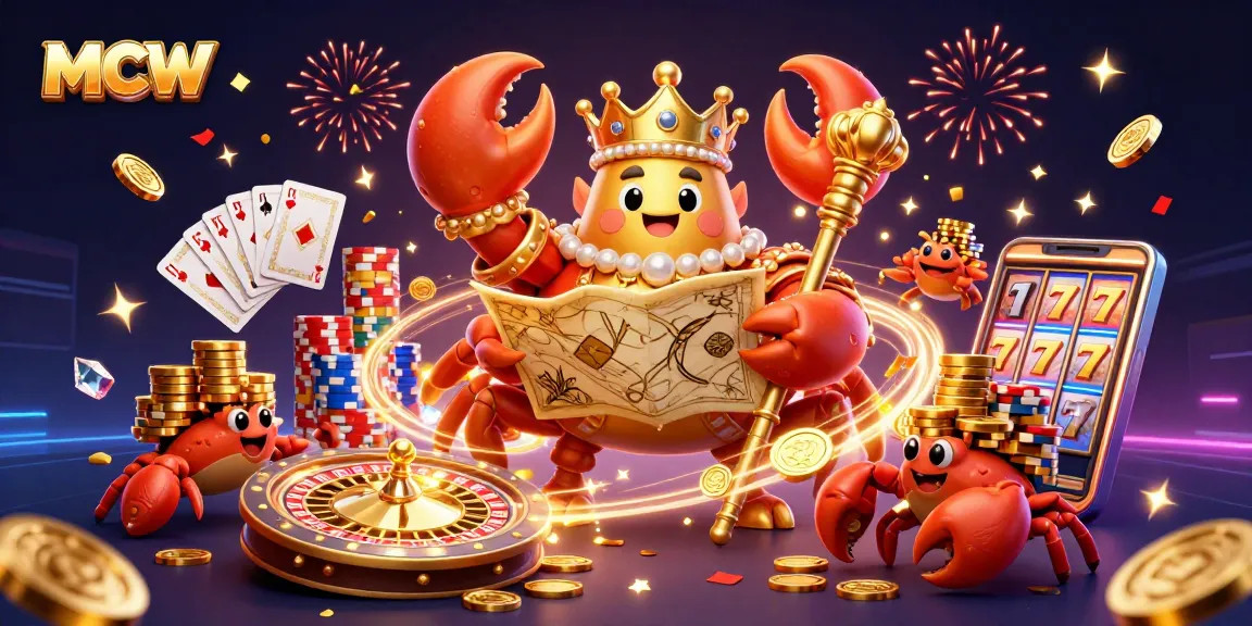 Experience thrilling gameplay at MCW with a vibrant casino scene filled with gold and excitement.