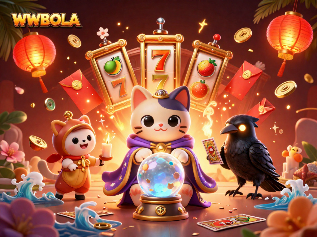 Menangkan jackpot slot dengan WWBOLA, tampilan karakter dan elemen beruntung yang menarik.
