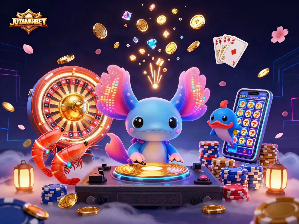 Experience thrills at JUTAWANBET with a vibrant underwater casino scene filled with excitement.