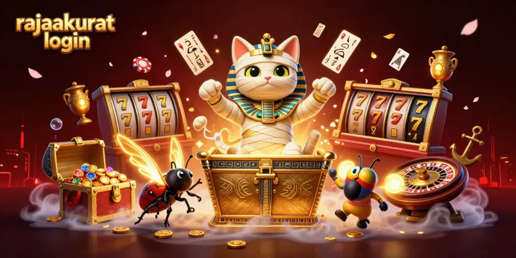 Bermain dengan rajaakurat login di kasino online dengan mumi kucing dan kartu hieroglif yang menggoda.