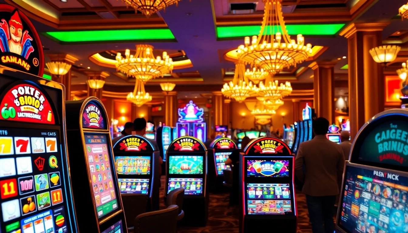 Menangkan permainan slot gacor di kasino yang ramai dan cerah.