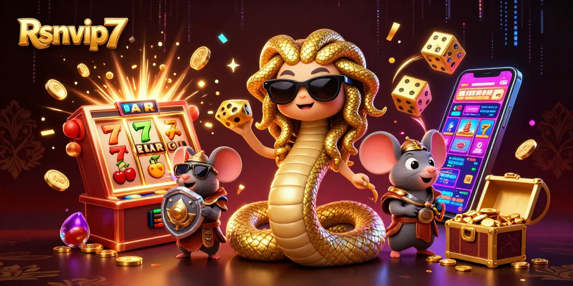 Mainkan permainan menarik dengan Rsnvip7 dalam ilustrasi 3D yang hidup menampilkan elemen kasino dinamis.