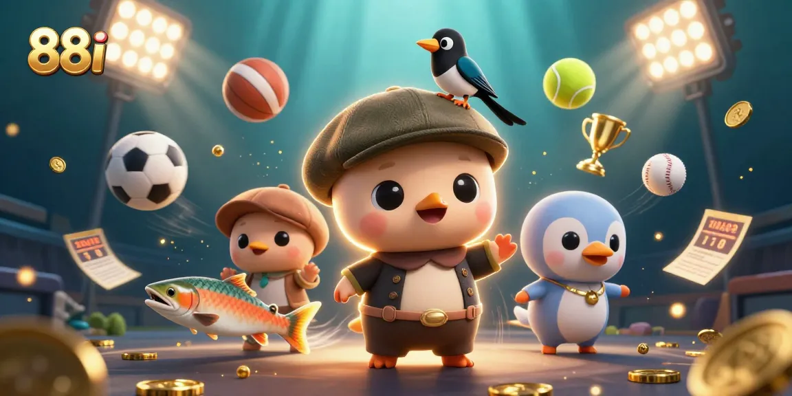 Feel the thrill with 88i as cute Nessie and friends navigate a dazzling casino world.