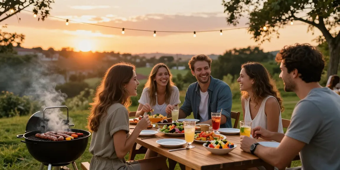 Link BOS88, pertemuan barbecue luar ruangan yang penuh keceriaan dengan teman-teman.