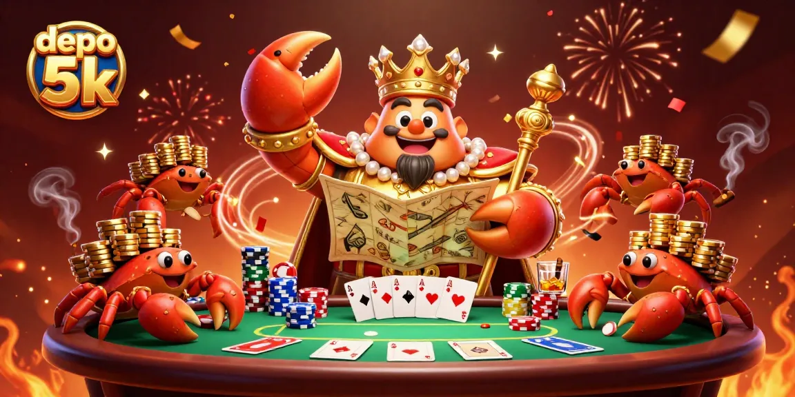 Experience the thrill of casino gaming with depo 5k as vibrant characters come alive with poker action.