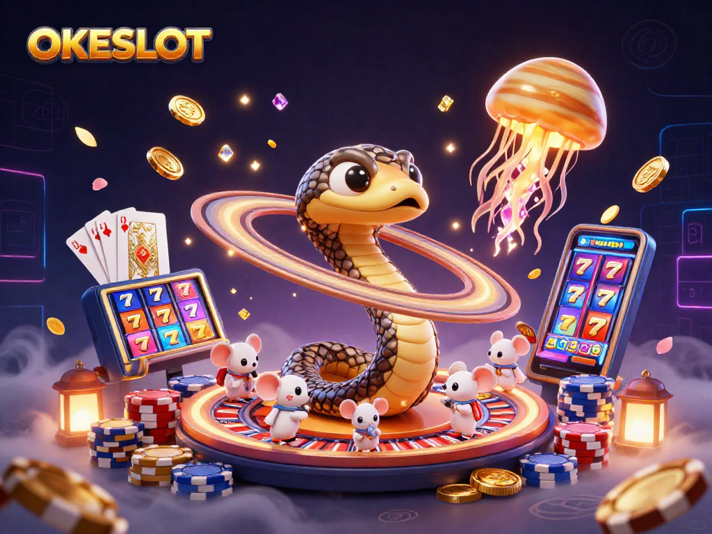 OKESLOT menampilkan permainan slot dengan simbol keberuntungan dan kesenangan berjudi yang menggoda.
