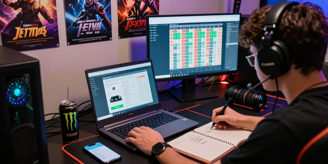 Engaging online gaming setup showcasing TEMPOTOTO platform with vibrant atmosphere and focused player.