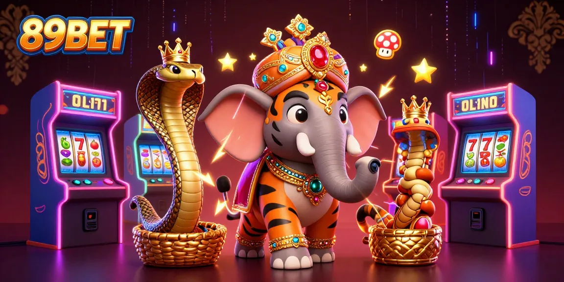 Experience thrilling gaming adventures with 89BET's vibrant casino illustration.