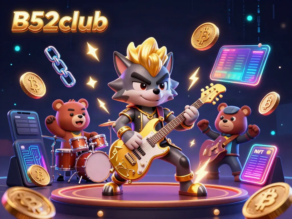 Experience thrilling gameplay at B52club with cartoon characters rocking the casino scene.