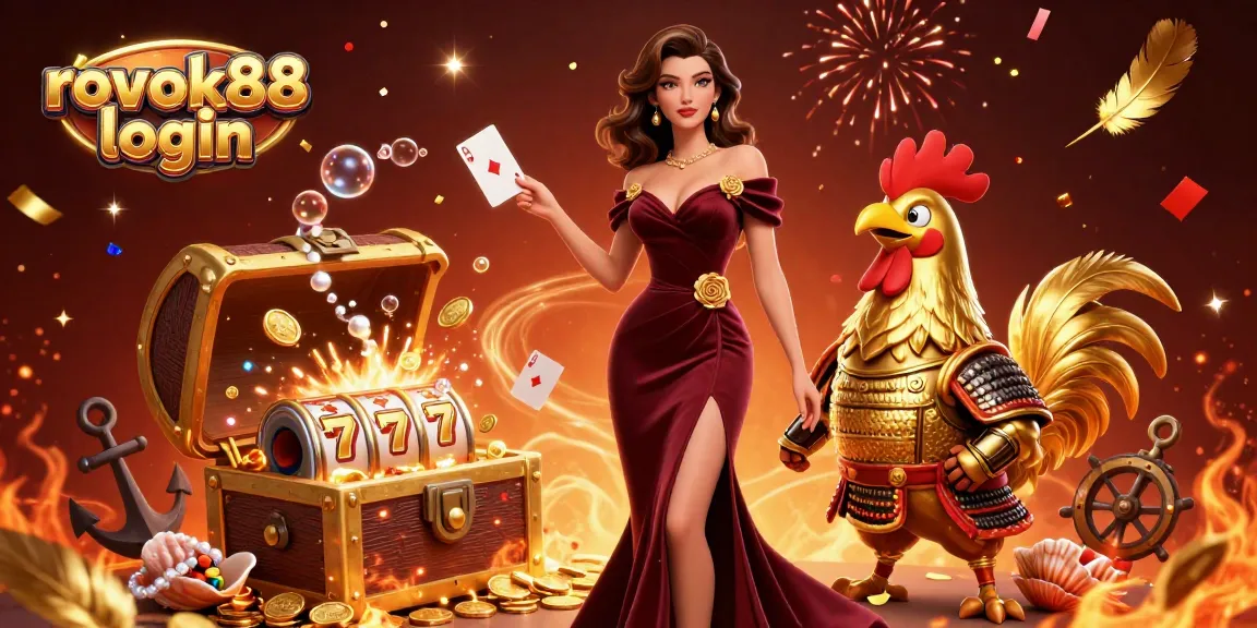 Join the exciting world of gambling with rokok88 login, featuring vibrant characters and dynamic casino elements.