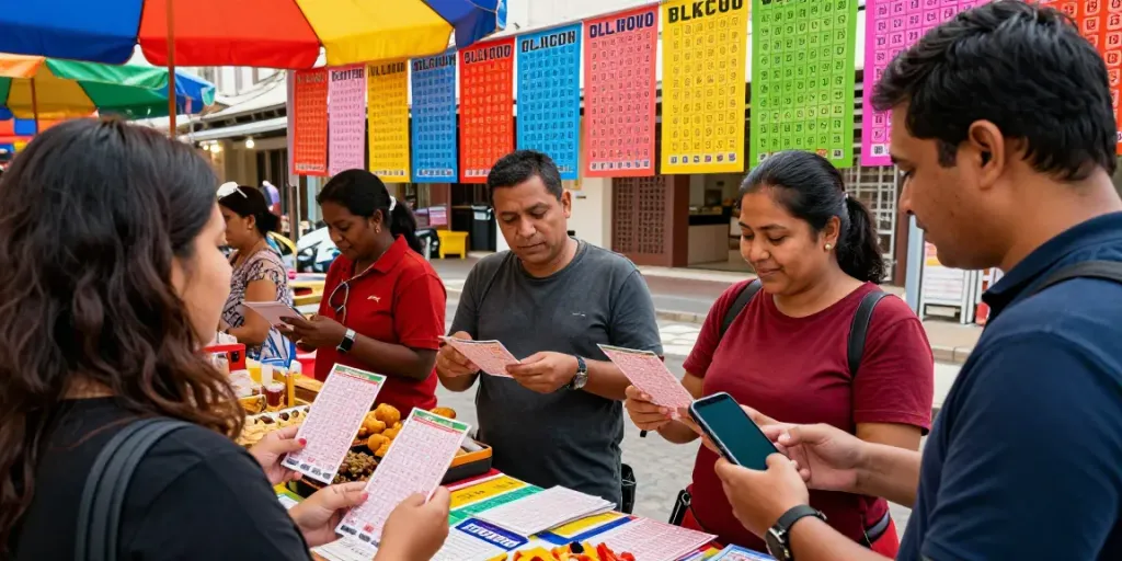 BUKUMIMPI138 berbagi tips tentang angka togel di pasar outdoor yang ramai.