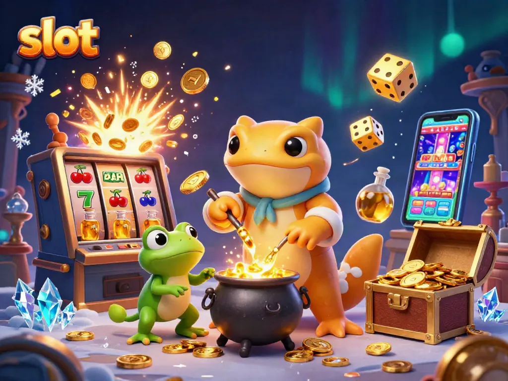 Menangkan jackpot slot dengan salamander alkimia yang mengubah logam menjadi koin emas di kasino virtual