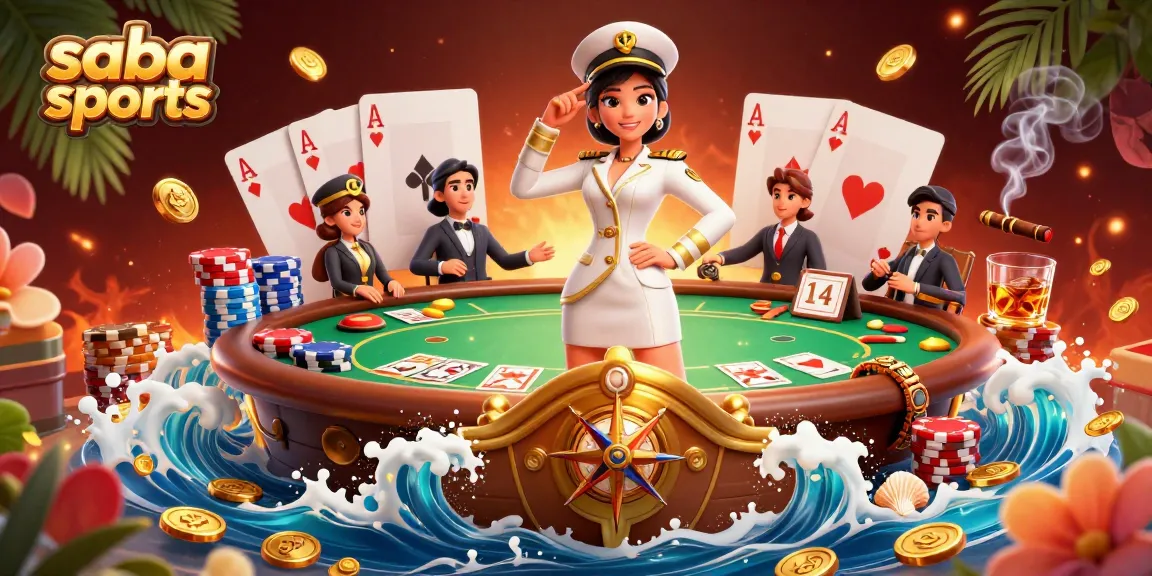 Saba sports brings dynamic gameplay with strategic betting in this vibrant 3D casino scene.