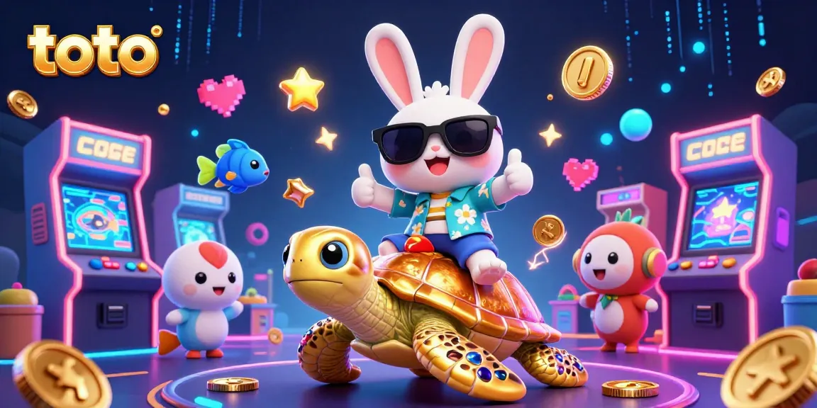 Bermain toto di dunia slot gacor dengan kelinci keberuntungan dan kura-kura emas.