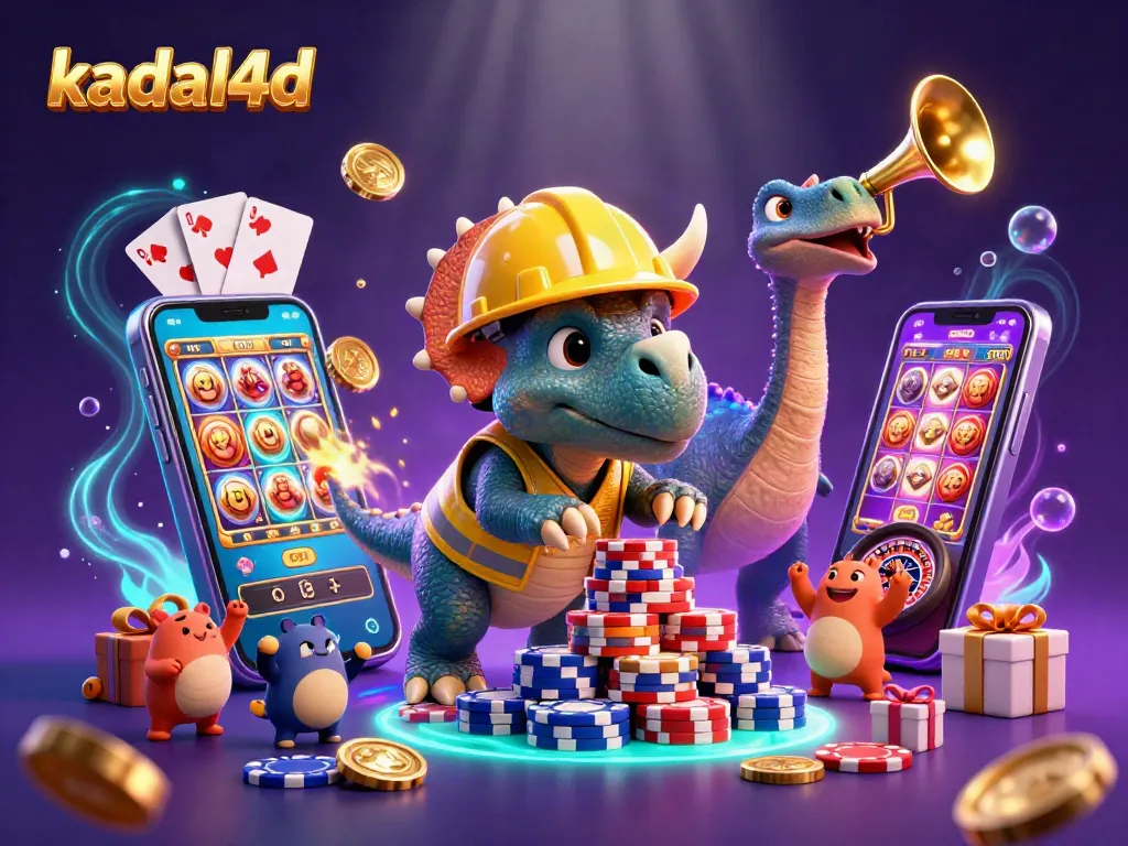 Experience thrilling gameplay on kadal4d with vibrant slot machines and animated casino elements.