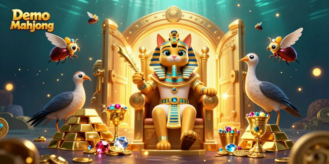 Experience thrilling gameplay with Demo Mahjong, featuring vibrant character interactions in a rich casino scene.