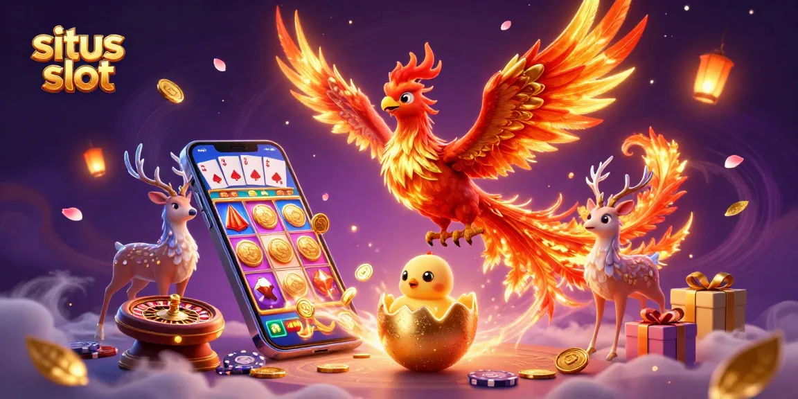 Experience the thrill of situs slot with a dynamic scene featuring engaging game elements and vibrant characters.