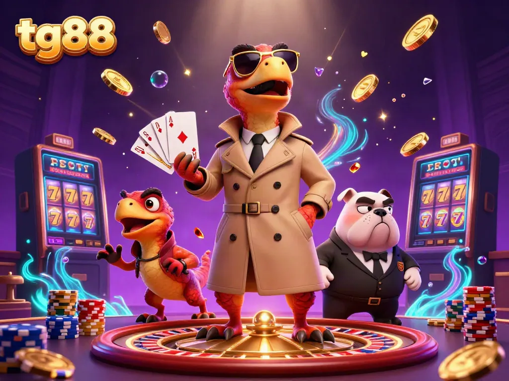 Experience excitement with tg88 as raptors sneak into a VIP casino lounge.