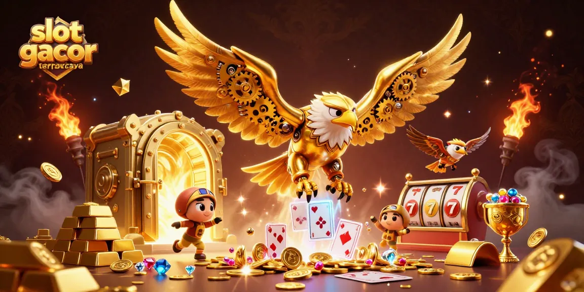 Menang besar dengan slot gacor terpercaya di ilustrasi kasino yang kaya detail.
