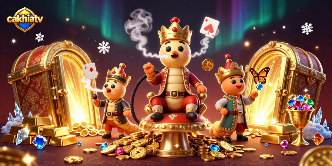Experience seamless betting action with cakhiatv and vibrant gameplay elements in this 3D illustration.