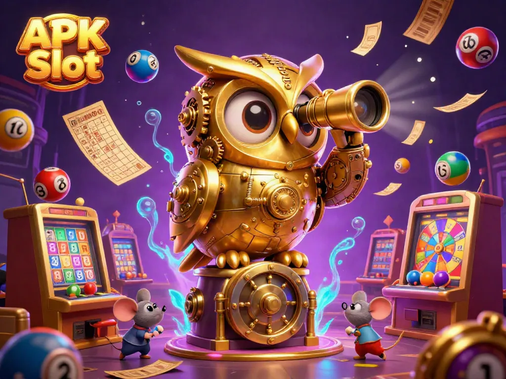Experience epic gameplay with APK Slot and its vibrant casino elements depicting fun wins.